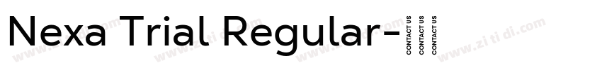 Nexa Trial Regular字体转换